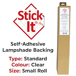 Clear - Stick-It Lampshade Vinyl - 50cm x 146cm